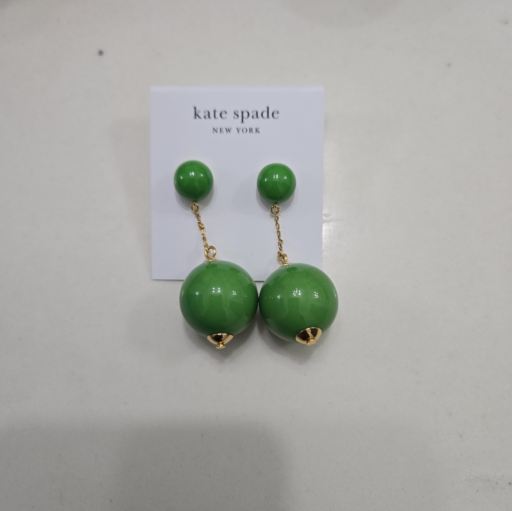 Ball Linear Earrings - Picture 3 of 5